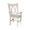 International Concepts Double X-Back Chair with Arms, Unfinished CI-20A - alternate 7